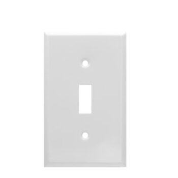 1-Gang STD Smooth Metal Toggle Switch Wall Plate