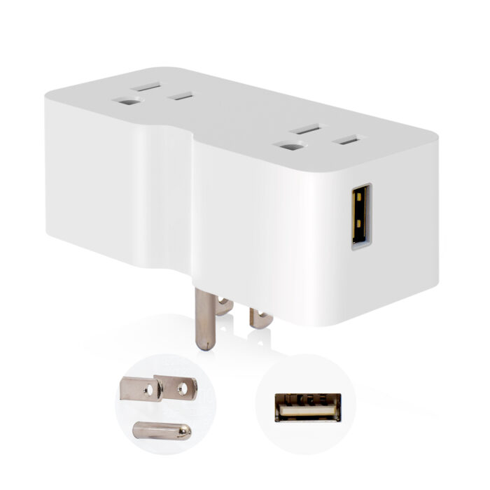 Dual Type A USB Wall Charger Double Outlet Converter 4.2 Amp