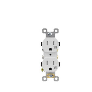 15 AMP Residential Grade Tamper Resistant & Weather Resistant Duplex Receptacle | Side-Wire & Back-Wire
