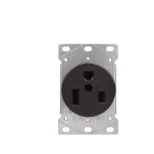 50 AMP Flush Mount Power Outlet | 2-Pole, 3-Wire | 250 Volt | NEMA 6-50R