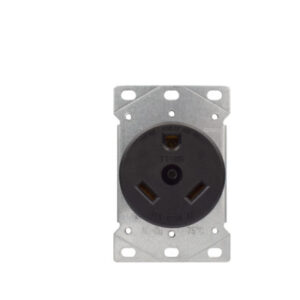 30 AMP Flush Mount Travel Trailer Outlet | 2-Pole, 3-Wire | 125 Volt | NEMA TT-30R