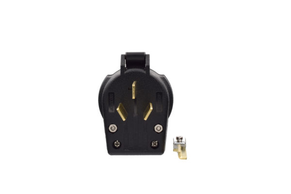 30/50 AMP 3-Prong Power Outlet Angle Plug | 3-Pole, 3-Wire | 125/250 Volt | NEMA 10-30P/10-50P