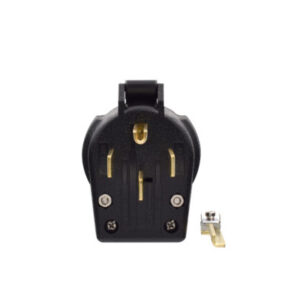 30/50 AMP 4-Prong Power Outlet Angle Plug | 3-Pole, 4-Wire | 125/250 Volt | NEMA 14-30P/14-50P