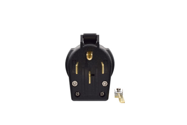 30/50 AMP 4-Prong Power Outlet Angle Plug | 3-Pole, 4-Wire | 125/250 Volt | NEMA 14-30P/14-50P