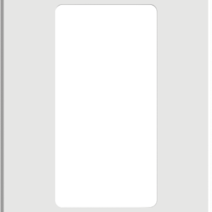 1-Gang Decorative Thermoplastic Screwless Wall Plate (Straighted Type)