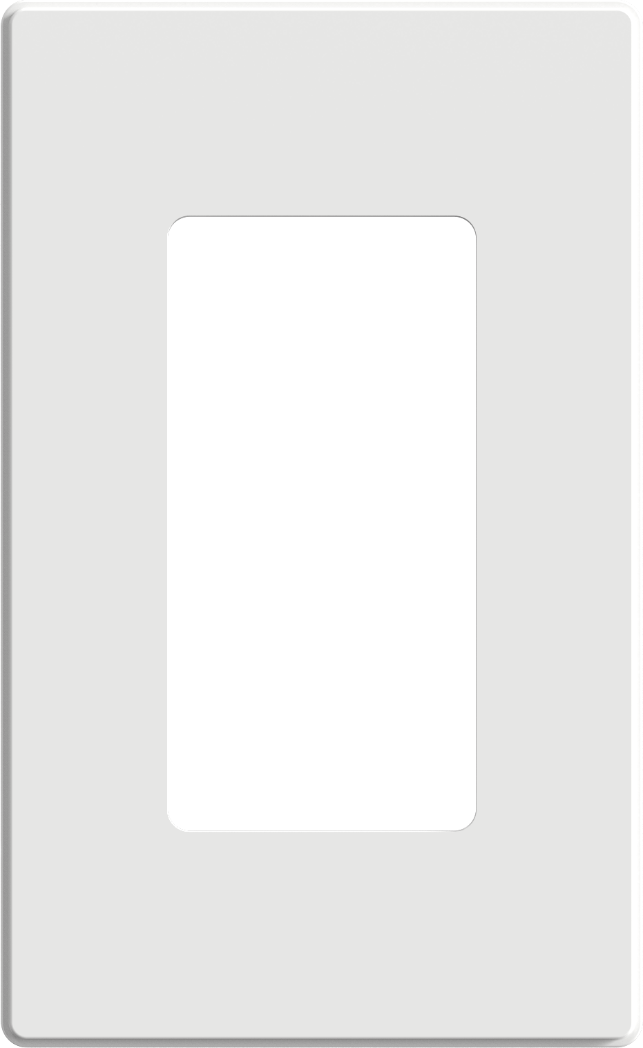 1-Gang Decorative Thermoplastic Screwless Wall Plate (Straighted Type)