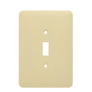 1-Gang Mid-Size Toggle Switch Wrinkle Metal Wall Plate