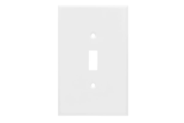 1-Gang Jumbo Toggle Switch Smooth Metal Wall Plate