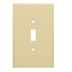 1-Gang Jumbo Toggle Switch Wrinkle Metal Wall Plate