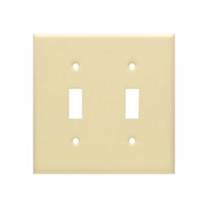 2-Gang Toggle Switch Wrinkle Metal Wall Plate