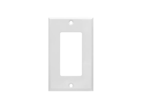 1-Gang Decorative Devices Smooth Metal Wall Plate
