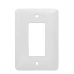 1-Gang Mid-Size Decorative Devices Smooth Metal Wall Plate