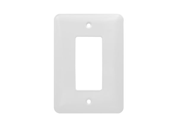 1-Gang Mid-Size Decorative Devices Smooth Metal Wall Plate