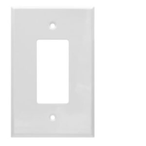 1-Gang Jumbo Decorative Devices Smooth Metal Wall Plate