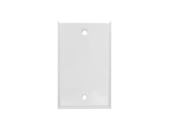 1-Gang Blank Smooth Metal Wall Plate