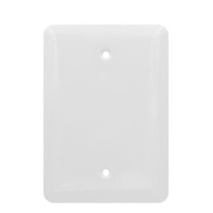 1-Gang Mid-Size Blank Smooth Metal Wall Plate