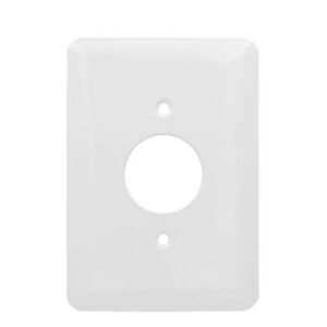 1-Gang Mid-Size Single Receptacle Smooth Metal Wall Plate
