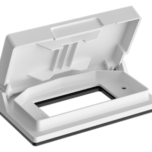 1-Gang Thermoplastic Weatherproof Horizontal Cover for Decorative Receptacle
