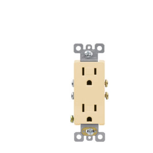 15 AMP Residential Grade Tamper Resistant Decorative Receptacle | Side-Wire & Push-Wire