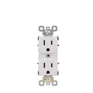 15 AMP Commercial Grade Duplex Receptacle | Side-Wire & Back-Wire