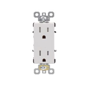 15 AMP Residential Grade Tamper Resistant Decorative Receptacle | Side-Wire & Push-Wire | 10-pack of 030301