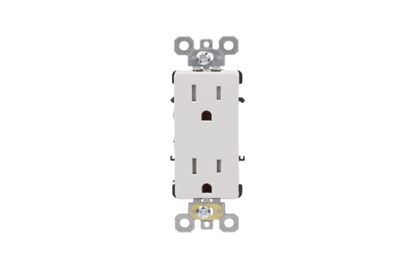 15 AMP Residential Grade Tamper Resistant Decorative Receptacle | Side-Wire & Push-Wire | 10-pack of 030301