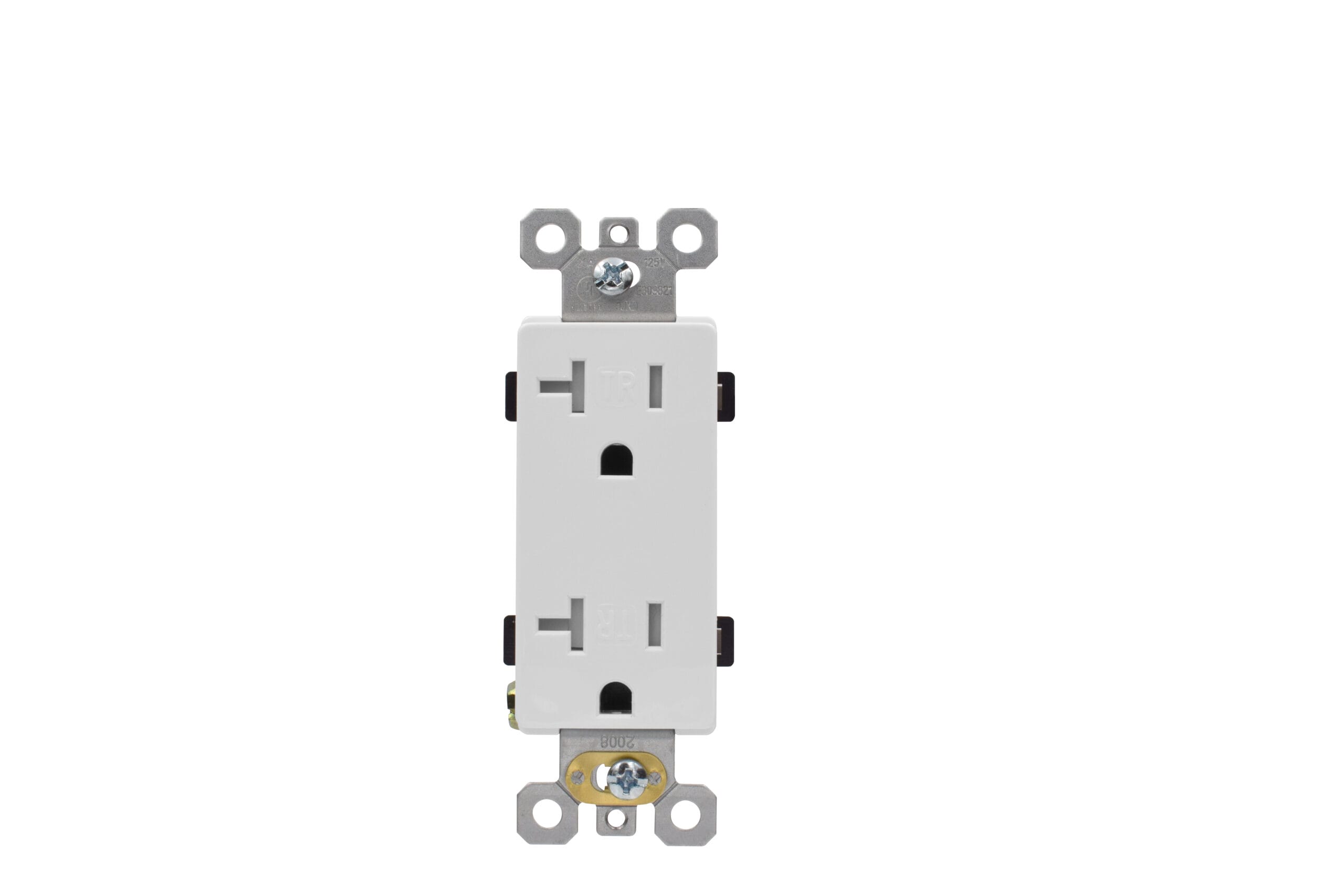 20 AMP Residential Grade Tamper Resistant Decorative Receptacle | Side-Wire & Push-Wire | 10-pack of 030311