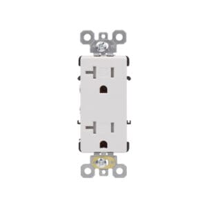 20 AMP Commercial Grade Tamper Resistant Decorative Receptacle | Side-Wire & Back-Wire | 10-pack of 030531