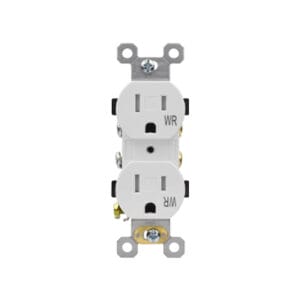 15 AMP Residential Grade Tamper Resistant & Weather Resistant Duplex Receptacle | Side-Wire & Back-Wire | 10-pack of 030151