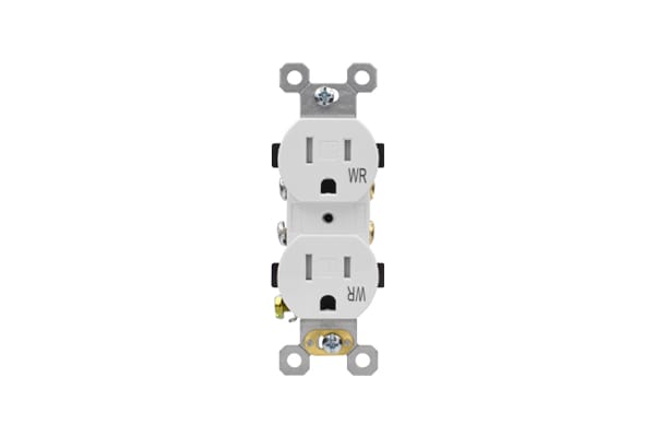 15 AMP Residential Grade Tamper Resistant & Weather Resistant Duplex Receptacle | Side-Wire & Back-Wire | 10-pack of 030151