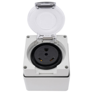 30 AMP EV/RV Charging Outlet Box | 2-Pole, 3-Wire | 125 Volt | NEMA TT-30R