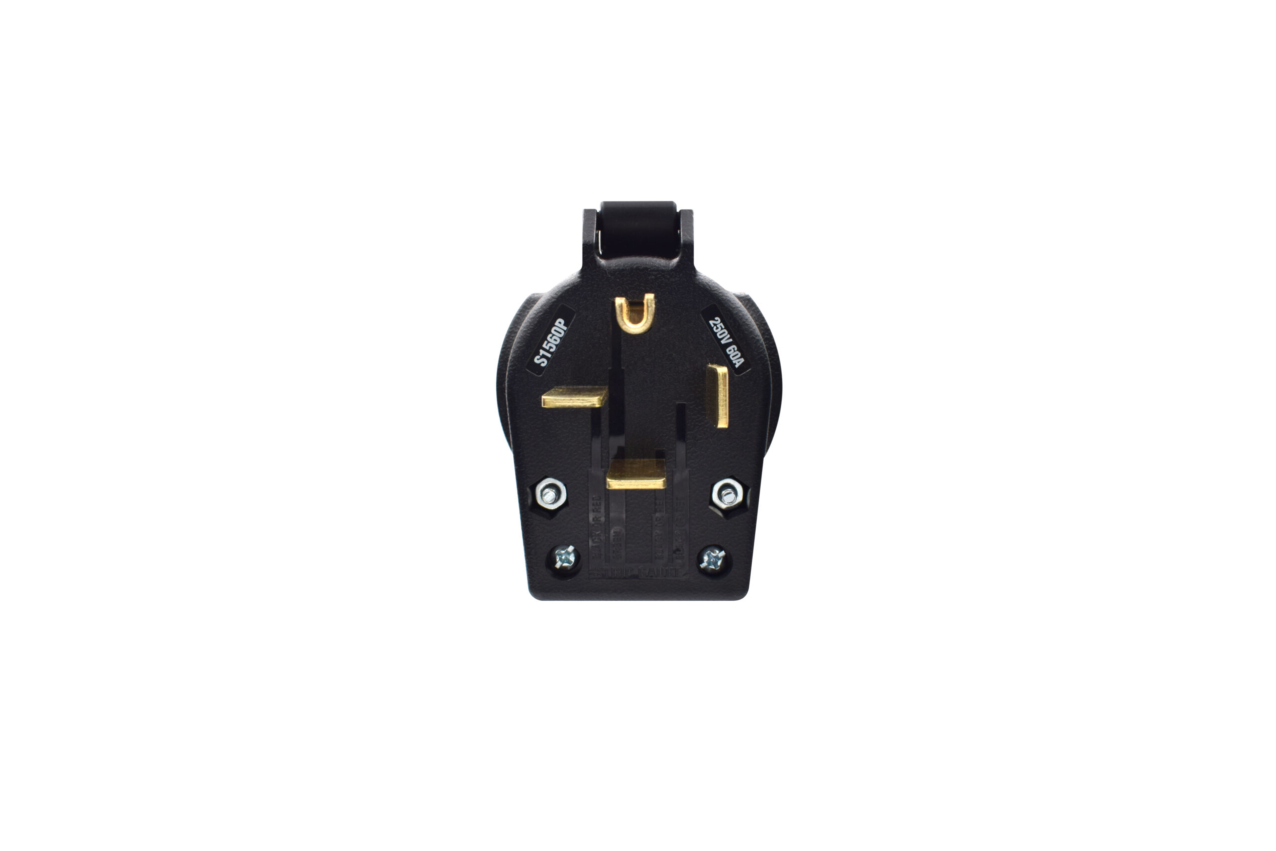 30 AMP Industrial Grade Power Outlet Angle Plug | 4-Pole, 4-Wire | 120/208 Volt | NEMA 18-30P