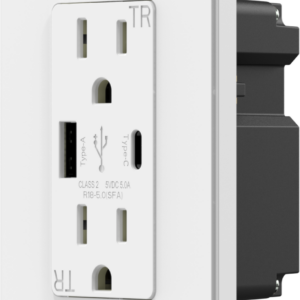 5.0 AMP USB Charger Type A+C | 15 AMP Duplex Tamper Resistant Receptacle | Side-Wire & Back-Wire