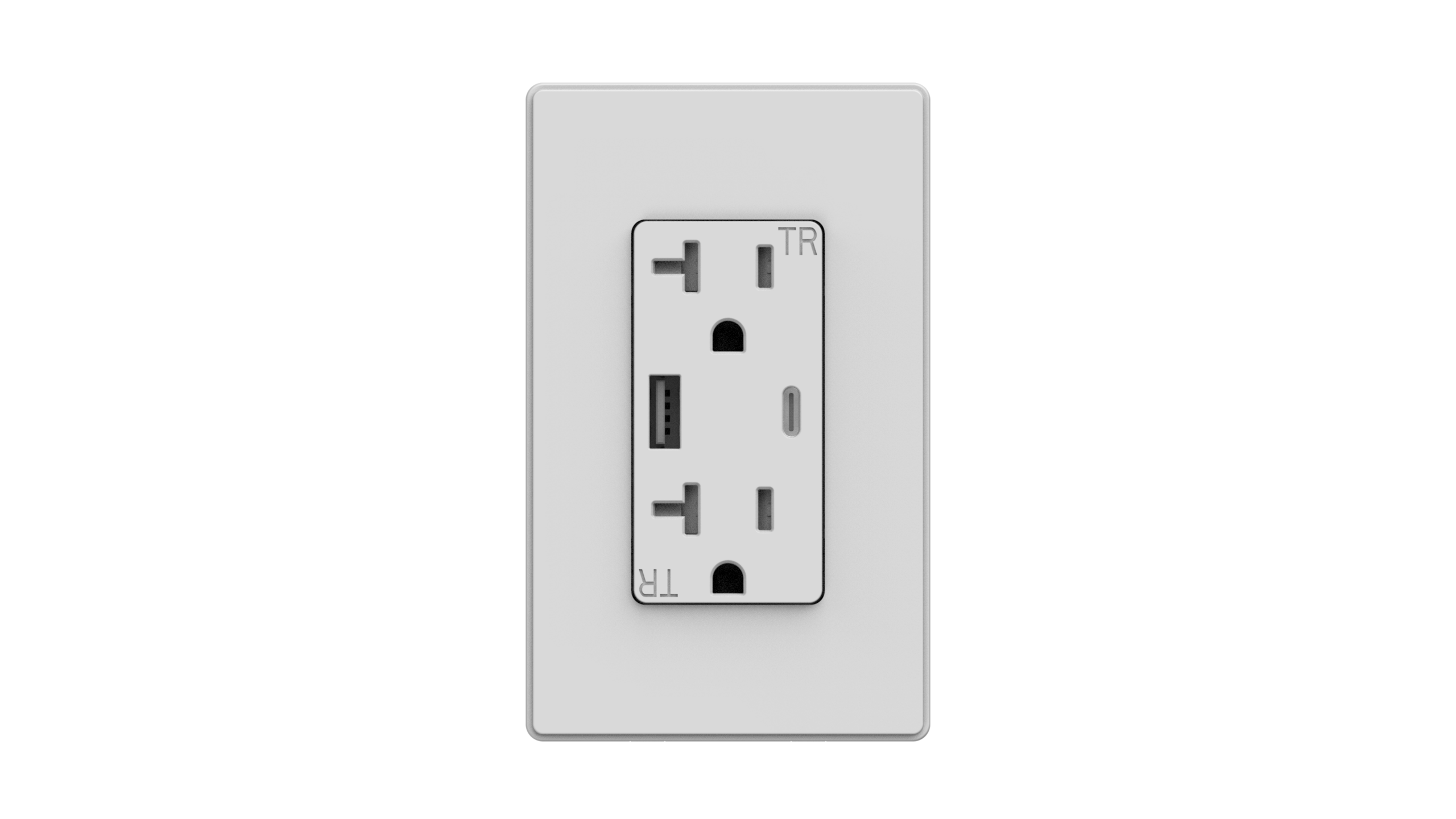 4.2 AMP USB Charger Type A+C | 20 AMP Duplex Tamper Resistant Receptacle | Side-Wire & Back-Wire