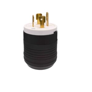 20 AMP Locking Plug | 3-Pole, 3-Wire | 125/250 Volt | NEMA L14-20P