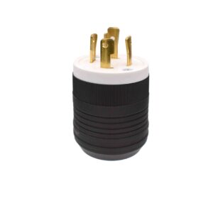 30 AMP Locking Plug | 3-Pole, 3-Wire | 125/250 Volt | NEMA L14-30P