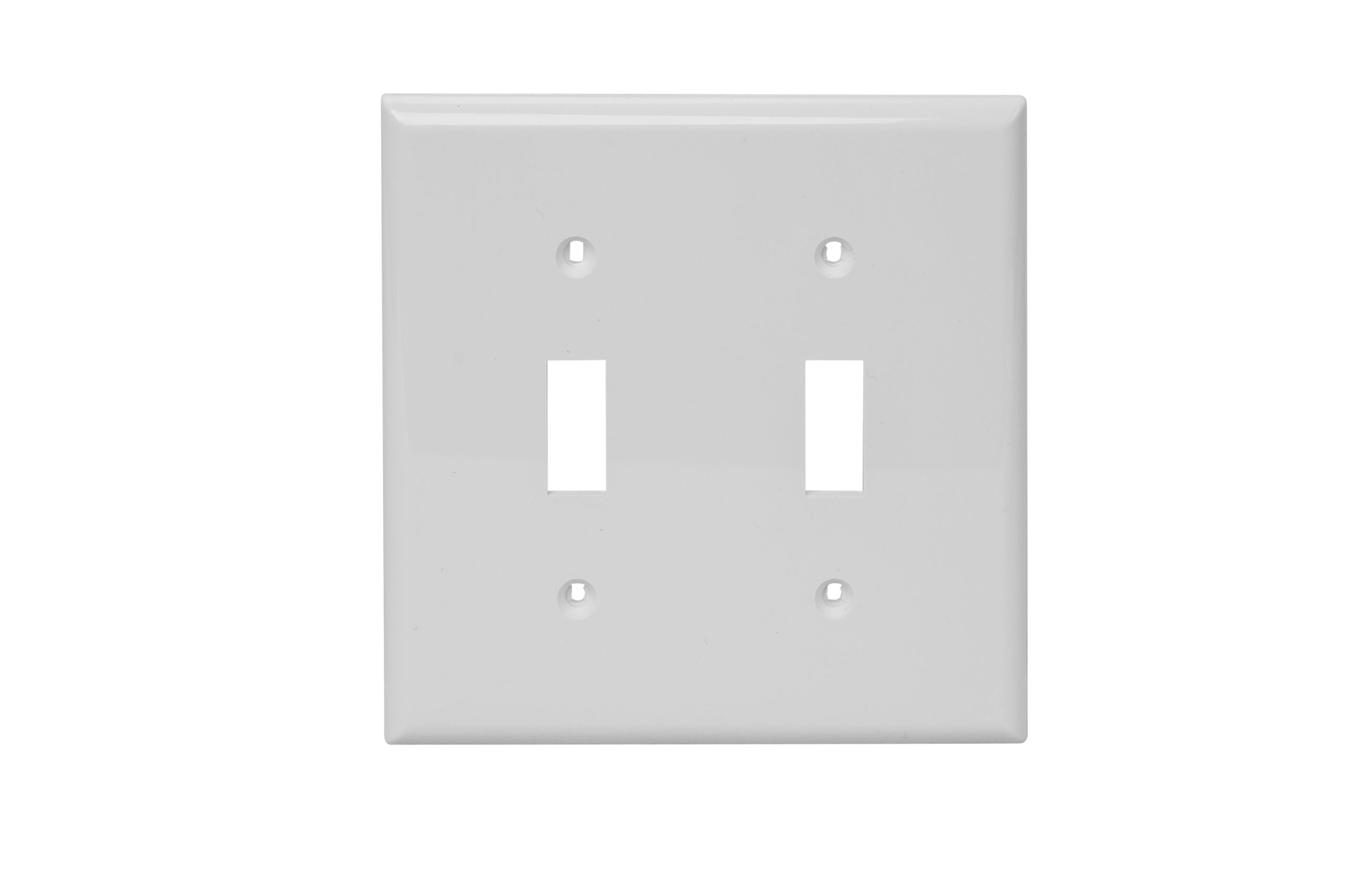 2-Gang Toggle Switch Thermoplastic Wall Plate