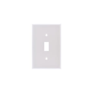 1-Gang Mid-Size Toggle Switch Thermoplastic Wall Plate
