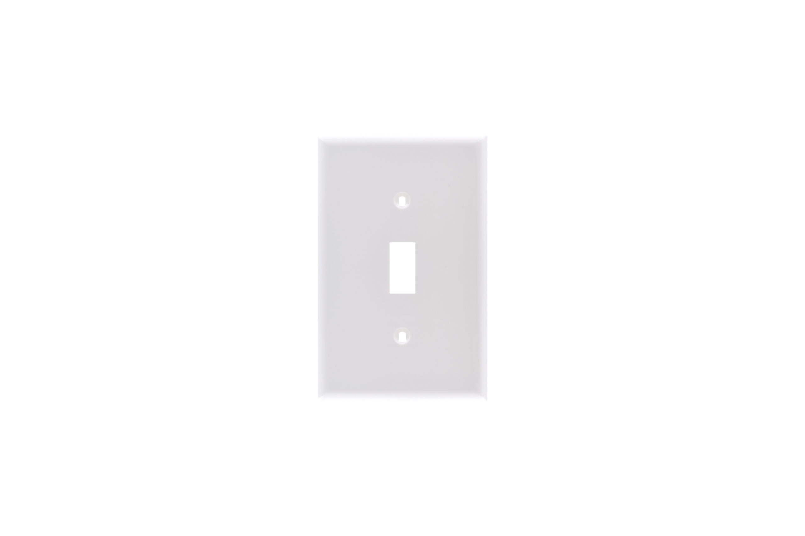 1-Gang Mid-Size Toggle Switch Thermoplastic Wall Plate