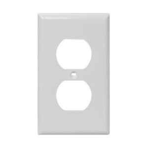 1-Gang Duplex Receptacle Thermoplastic Wall Plate