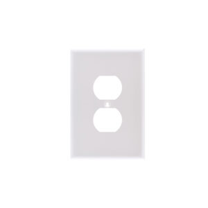 1-Gang Large Size Duplex Receptacle Thermoplastic Wall Plate