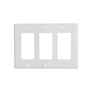 3-Gang Decorative Thermoplastic Wall Plate