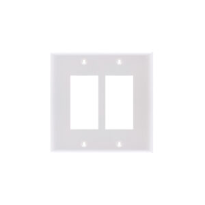 2-Gang Mid-Size Decorative Thermoplastic Wall Plate