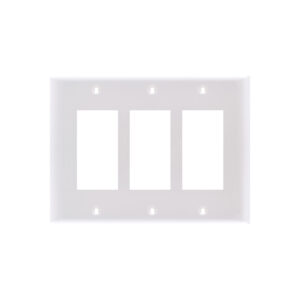 3-Gang Mid-Size Decorative Thermoplastic Wall Plate