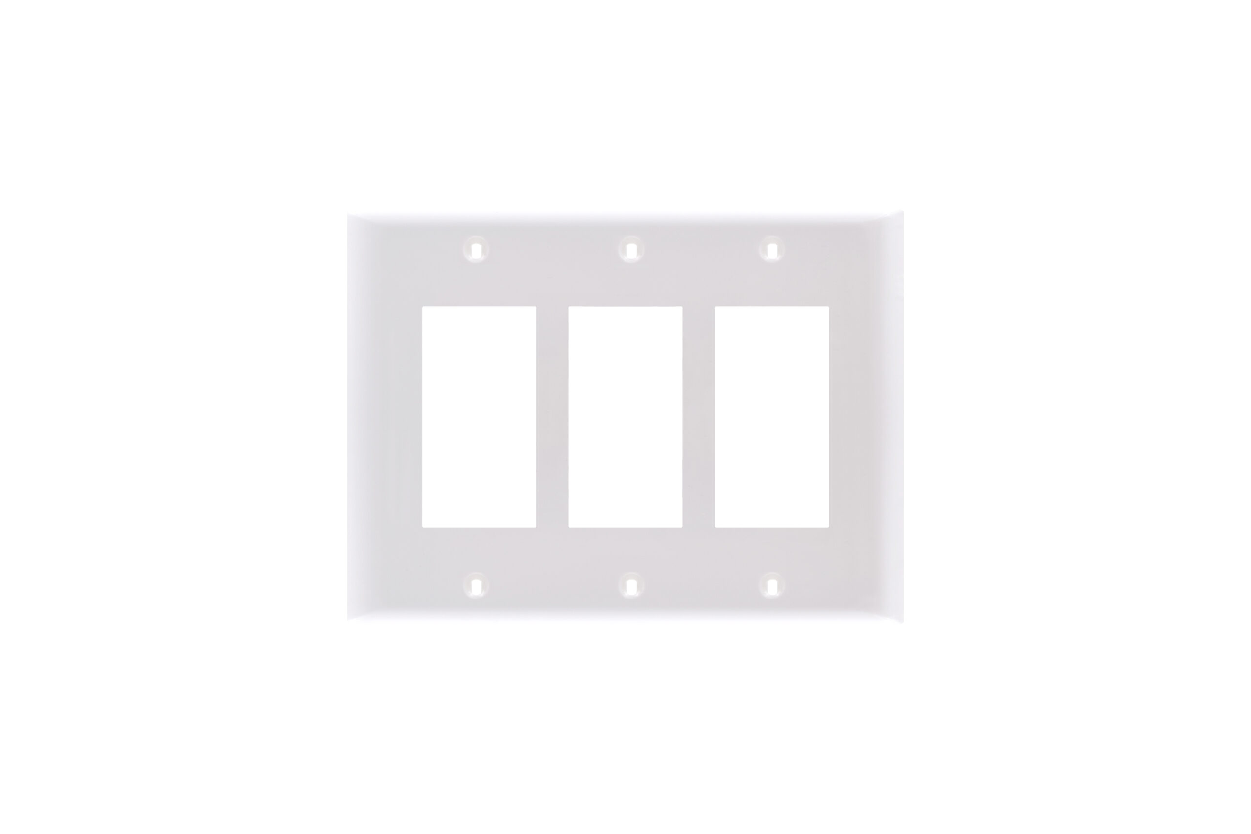 3-Gang Mid-Size Decorative Thermoplastic Wall Plate