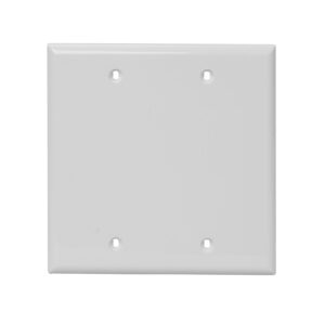 2-Gang Blank Thermoplastic Wall Plate