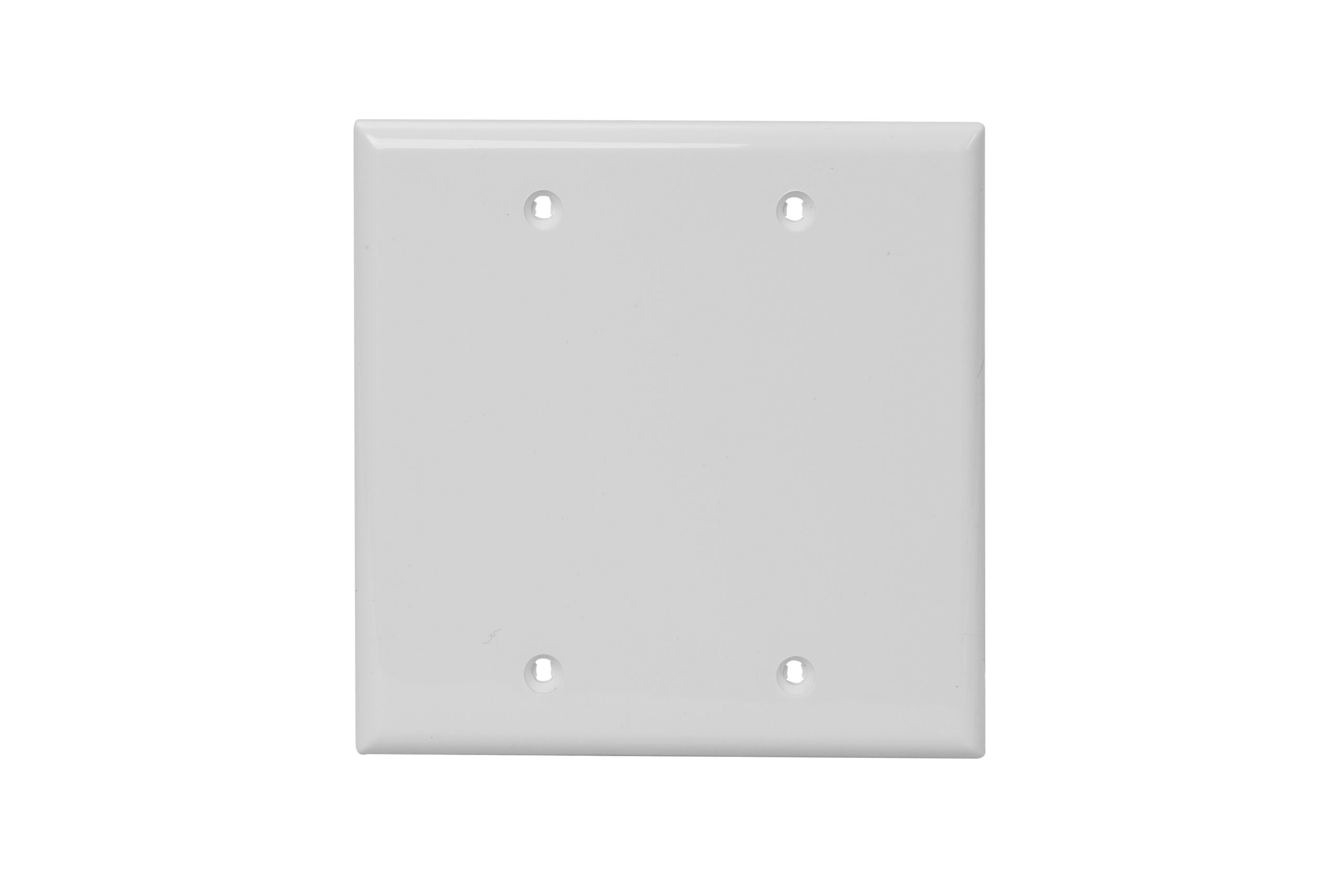 2-Gang Blank Thermoplastic Wall Plate