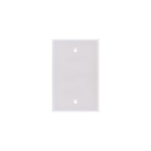 1-Gang Mid-Size Blank Thermoplastic Wall Plate