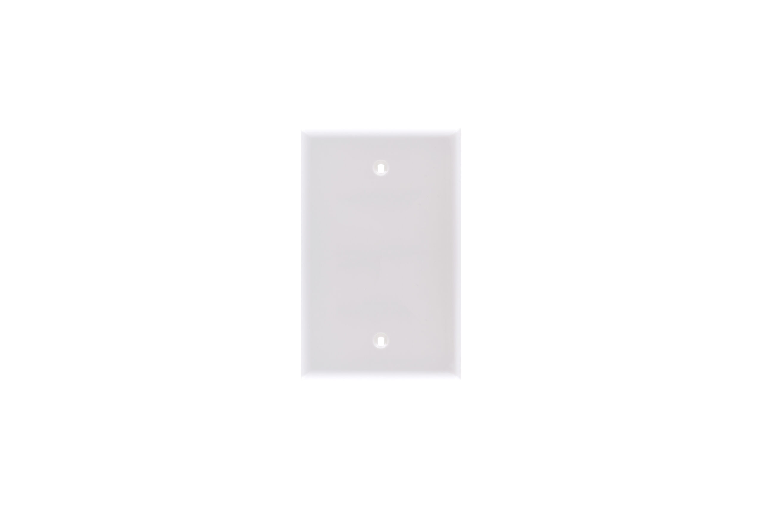 1-Gang Mid-Size Blank Thermoplastic Wall Plate