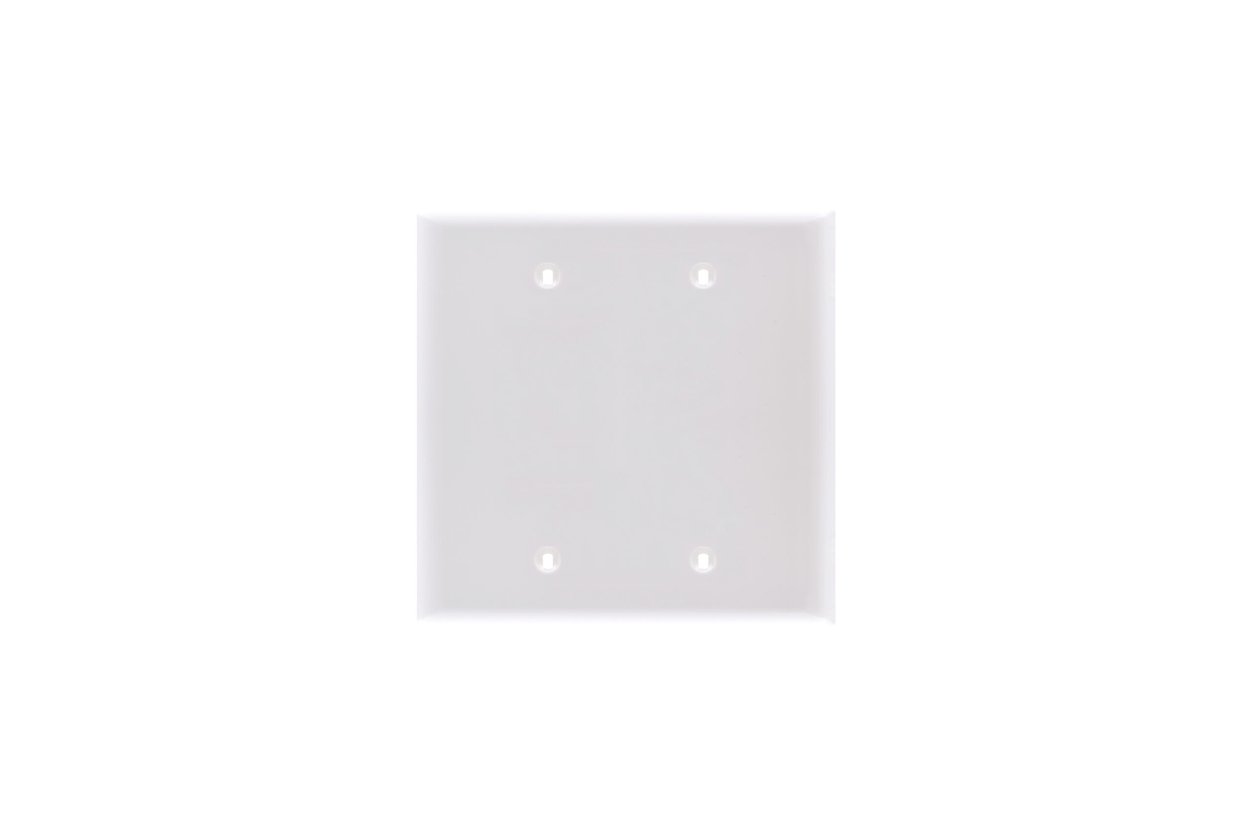 2-Gang Mid-Size Blank Thermoplastic Wall Plate